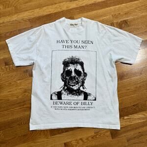 Billy Hill T-Shirt "Wanted" Tee SOLDOUT Grunge Designer Mens Large White